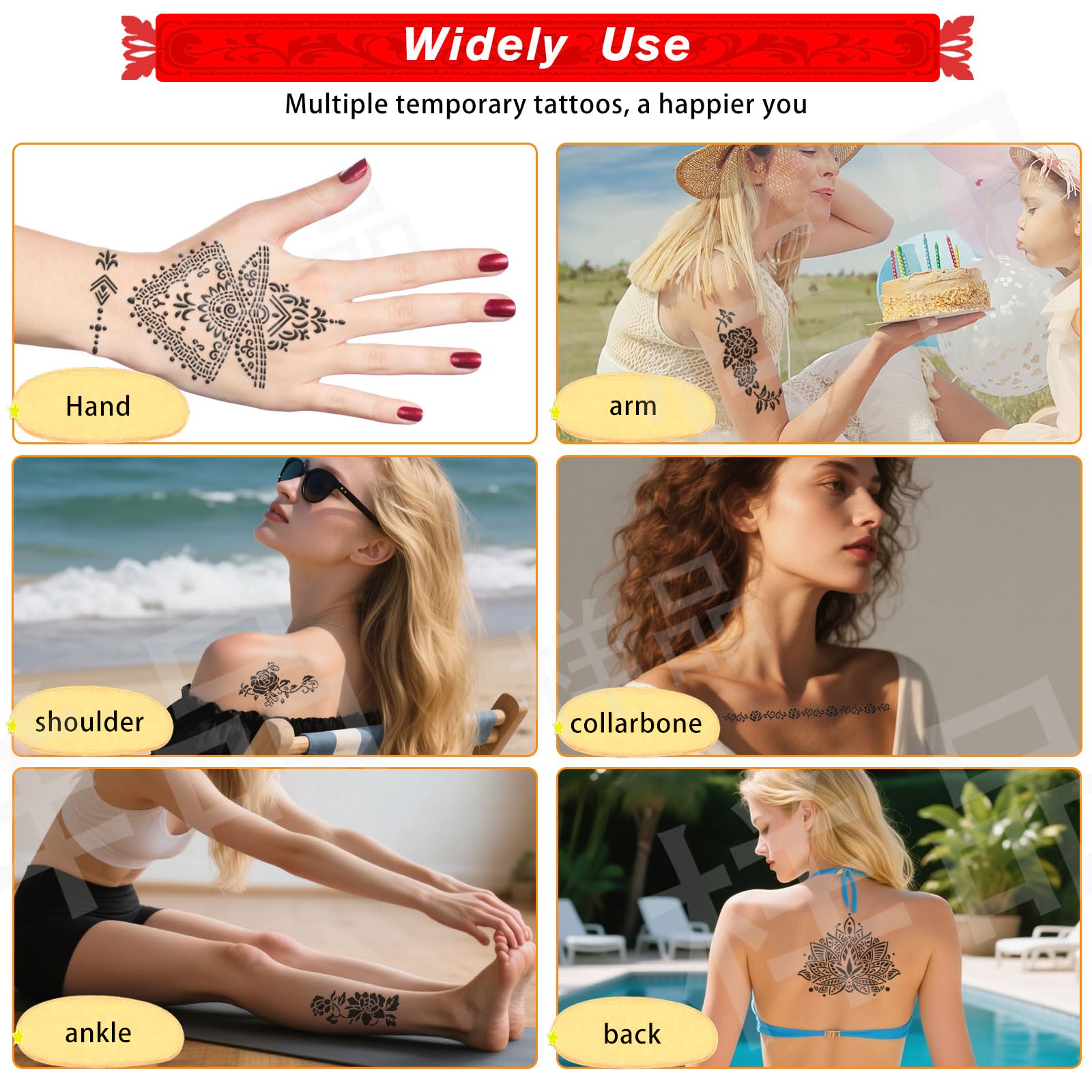ManYan HaiYan waterproof tattoos lasting three to five days
