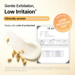 ma:nyo Galactomy Enzyme Peeling Gel used on face and body exfoliation