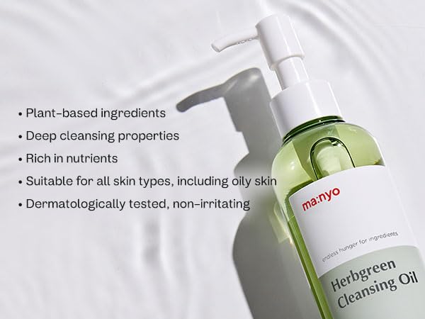 Oil rinsing away for a clean, non-greasy finish with MANYO product
