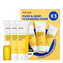 ma:nyo Manyo Pure and Deep Cleansing Foam bottle with rich foam for deep cleansing and pore care