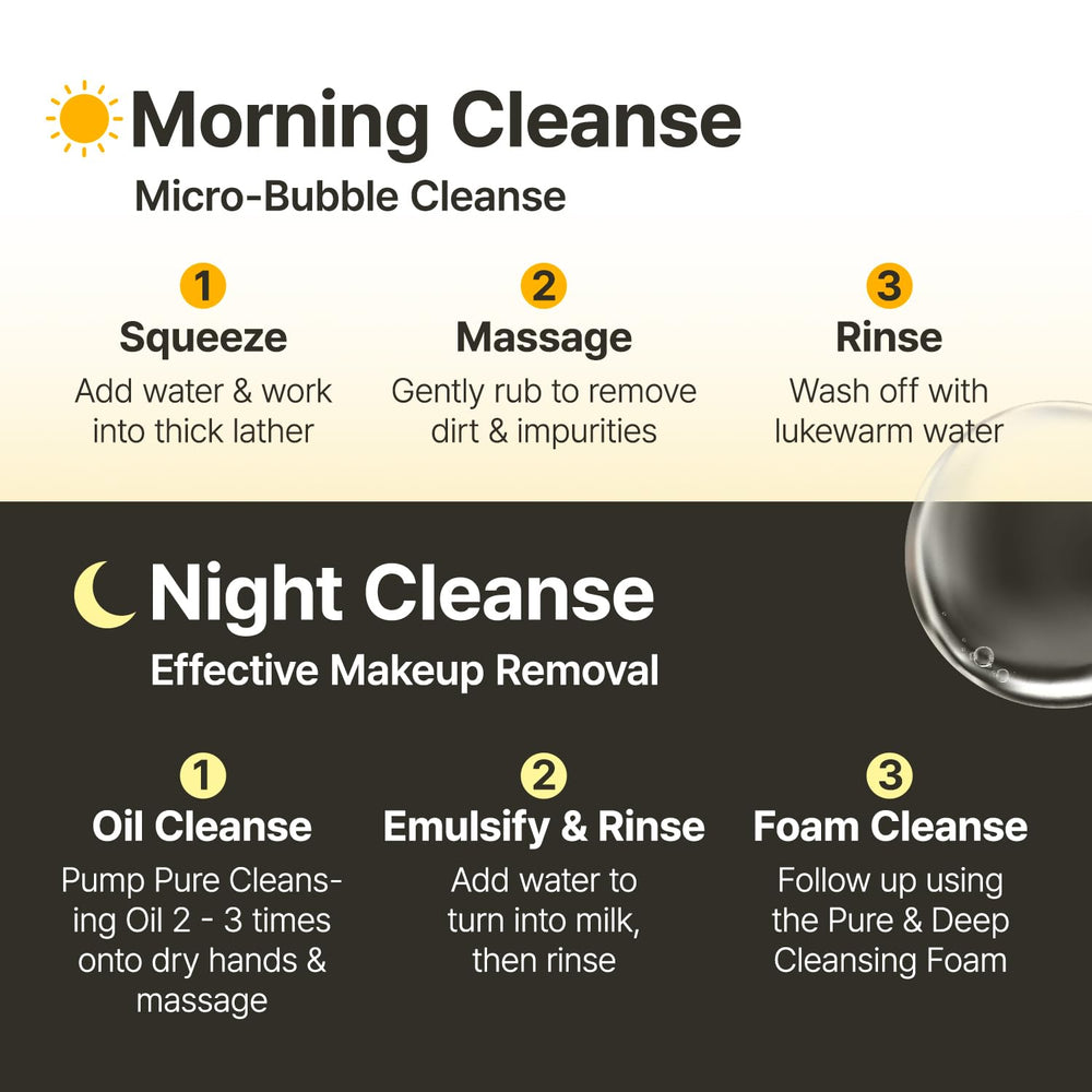 ma:nyo Pure & Deep Cleansing Foam travel-friendly cleansing idea