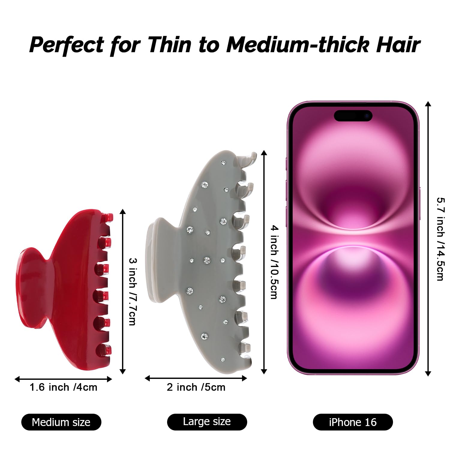 Maorulu acetate clip close-up highlights its glossy finish and durability.