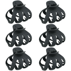 MAORULU big claw clips in matte black provide strong hold.
