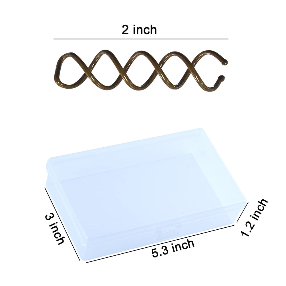 MAORULU spiral bobby pins ball tips closeup prevent snagging