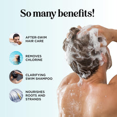 Maple Holistics after swim conditioner bottle cap open highlights hydrating post-swim care