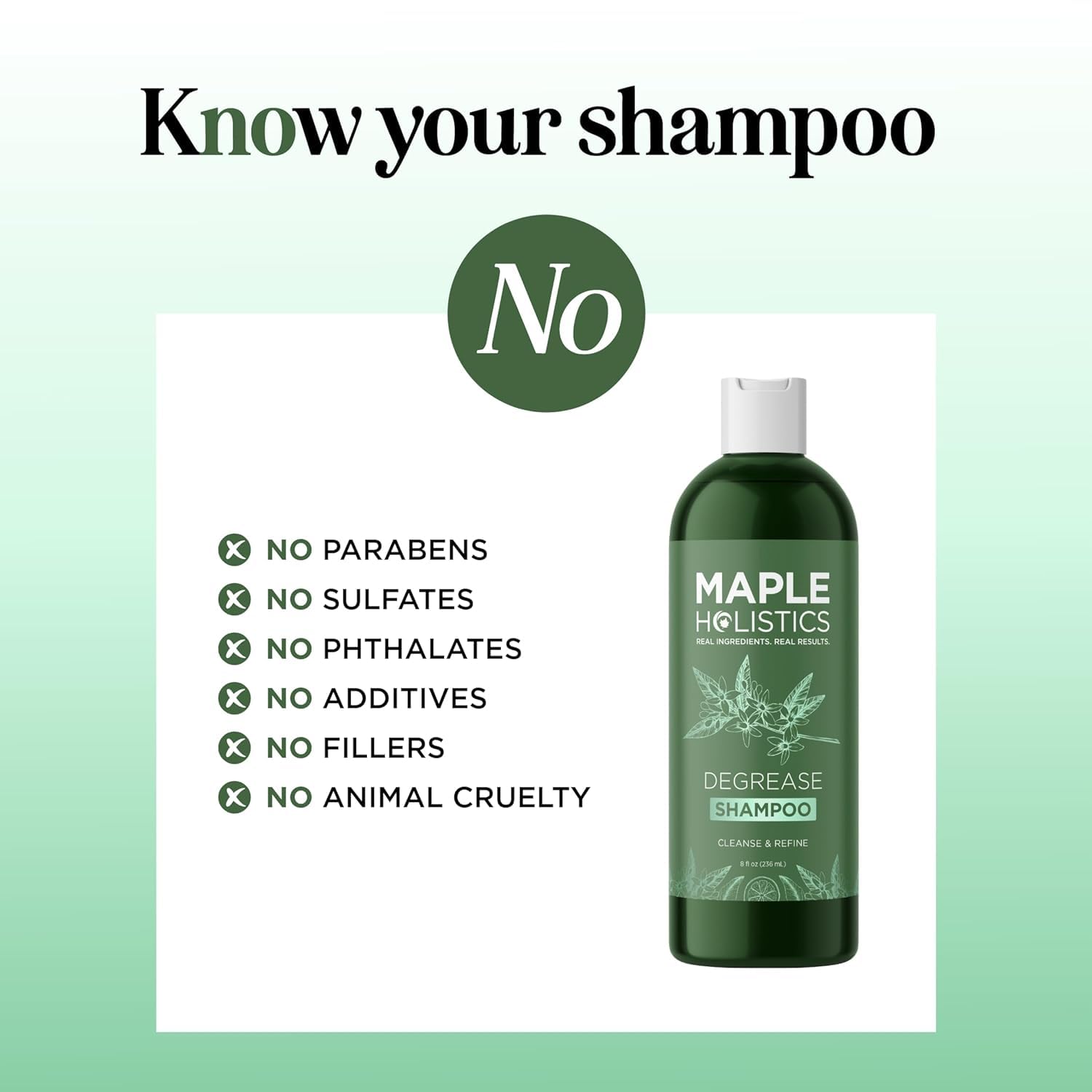 Maple Holistics clarifying shampoo foam lather illustrates thorough cleansing without harsh residues