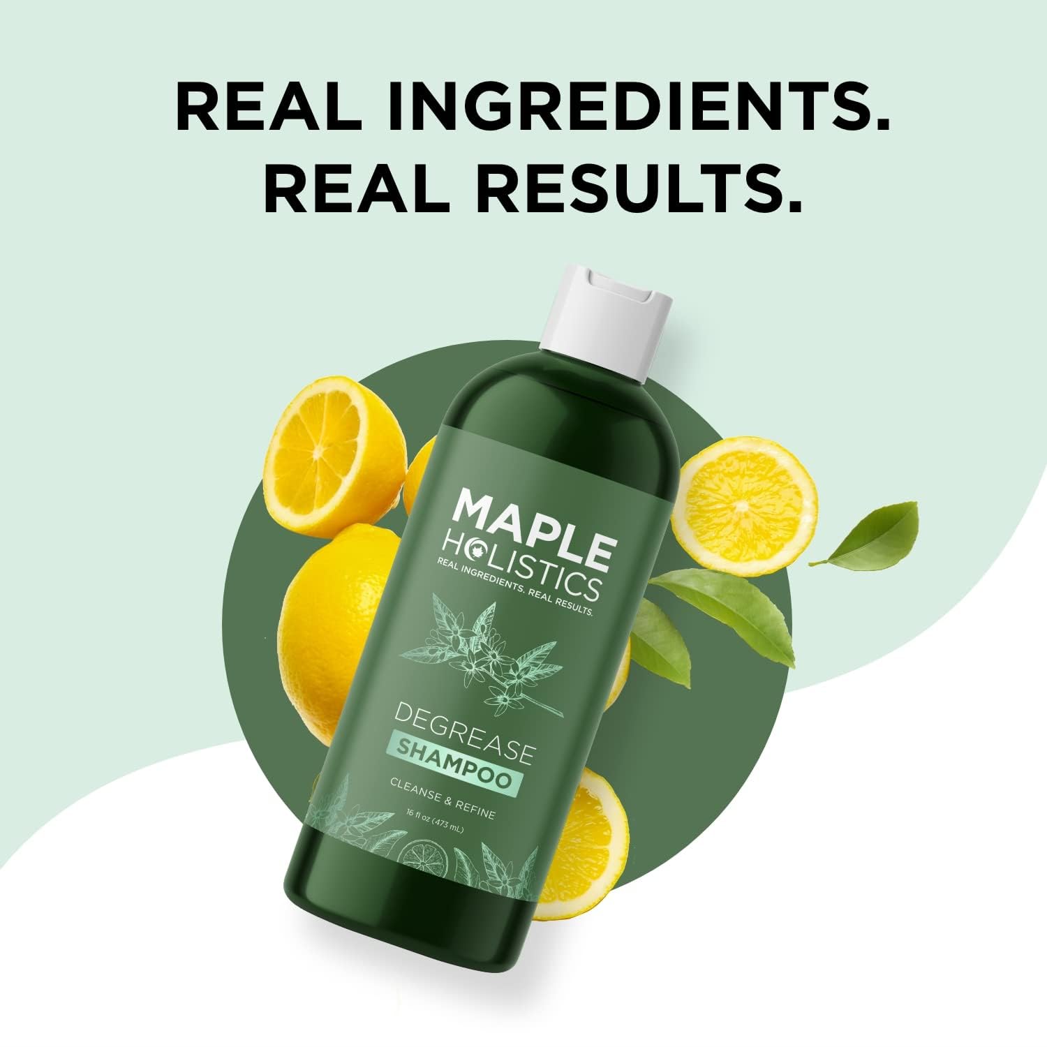 Maple Holistics color-safe bottle signals suitability for color-treated hair.