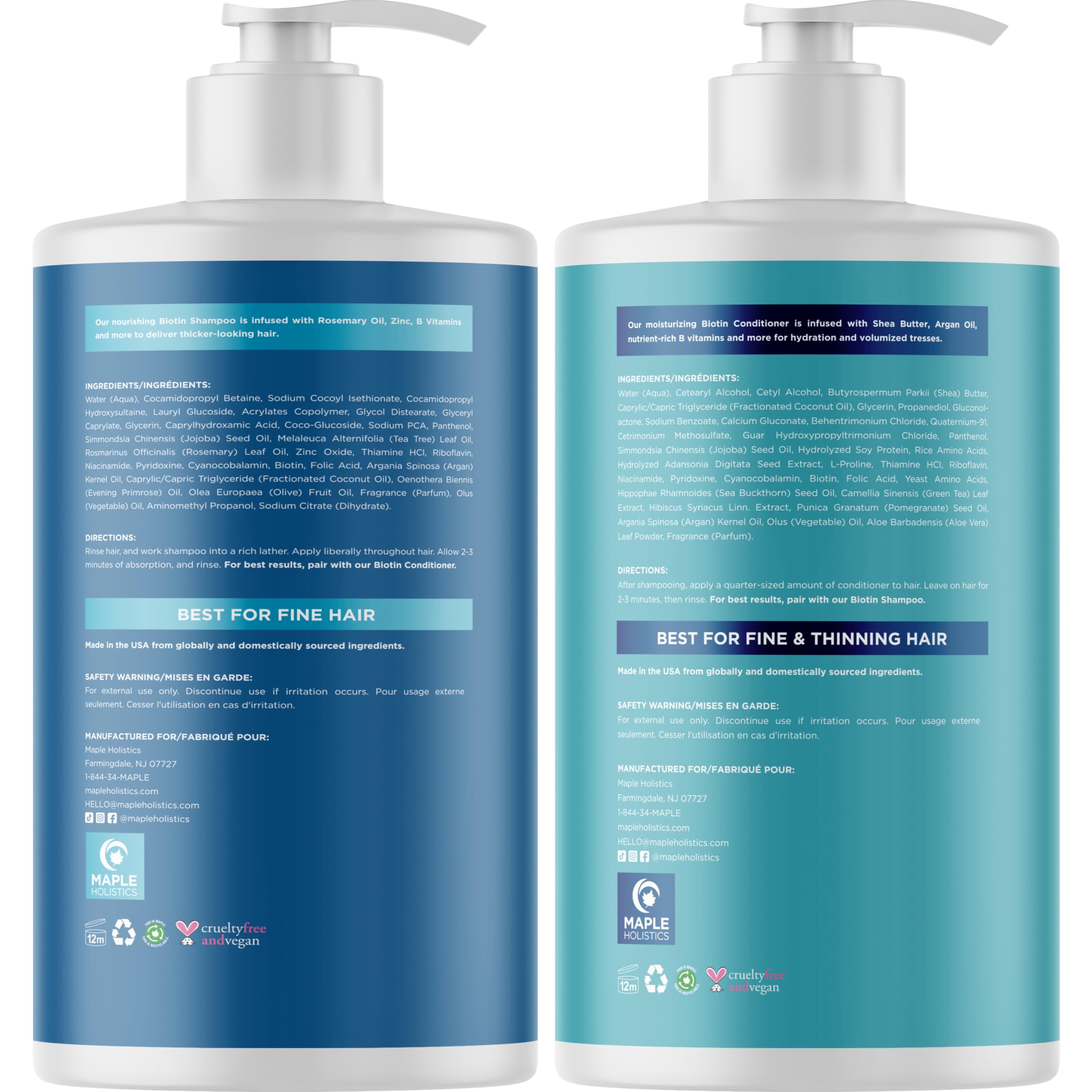 Color-safe shampoo label emphasizing sulfate and paraben free