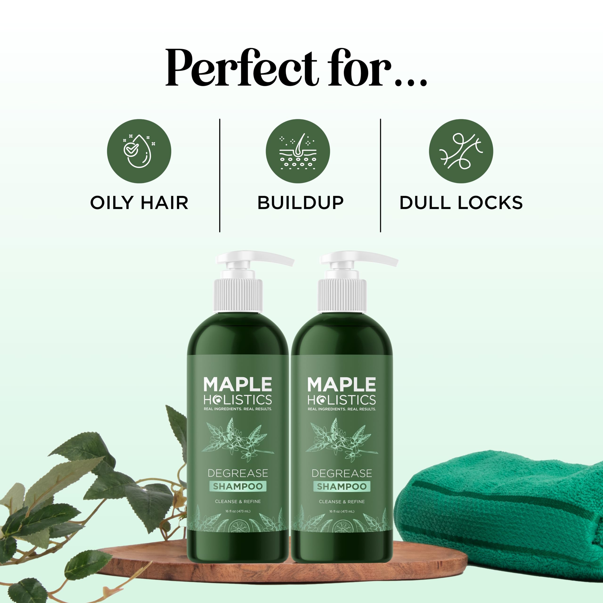 Maple Holistics color-safe-shampoo-label emphasizes hair-friendly formula