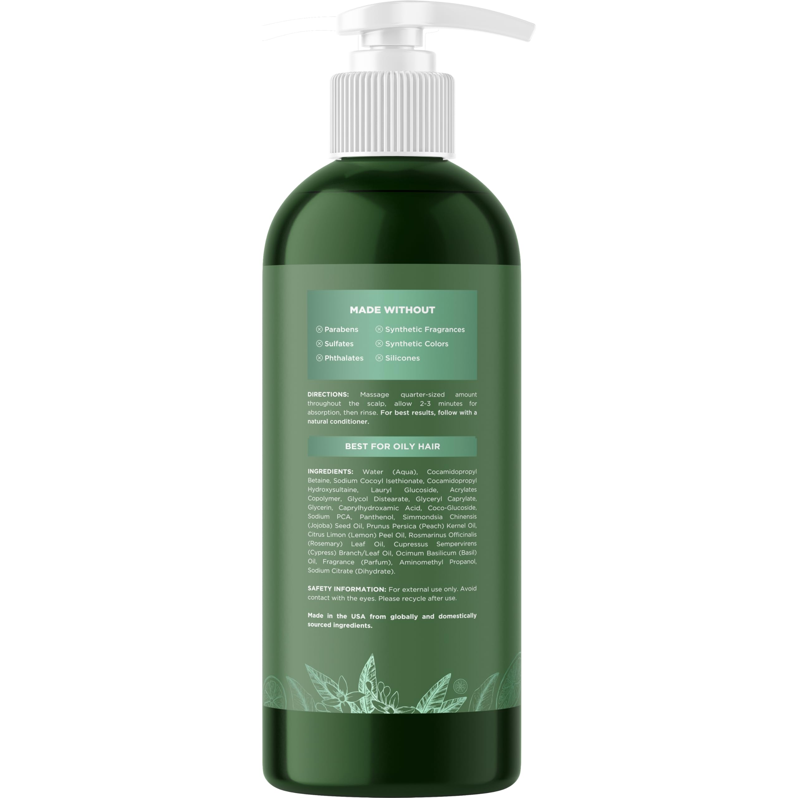 Maple Holistics Degrease foam shows gentle cleansing and buildup removal.