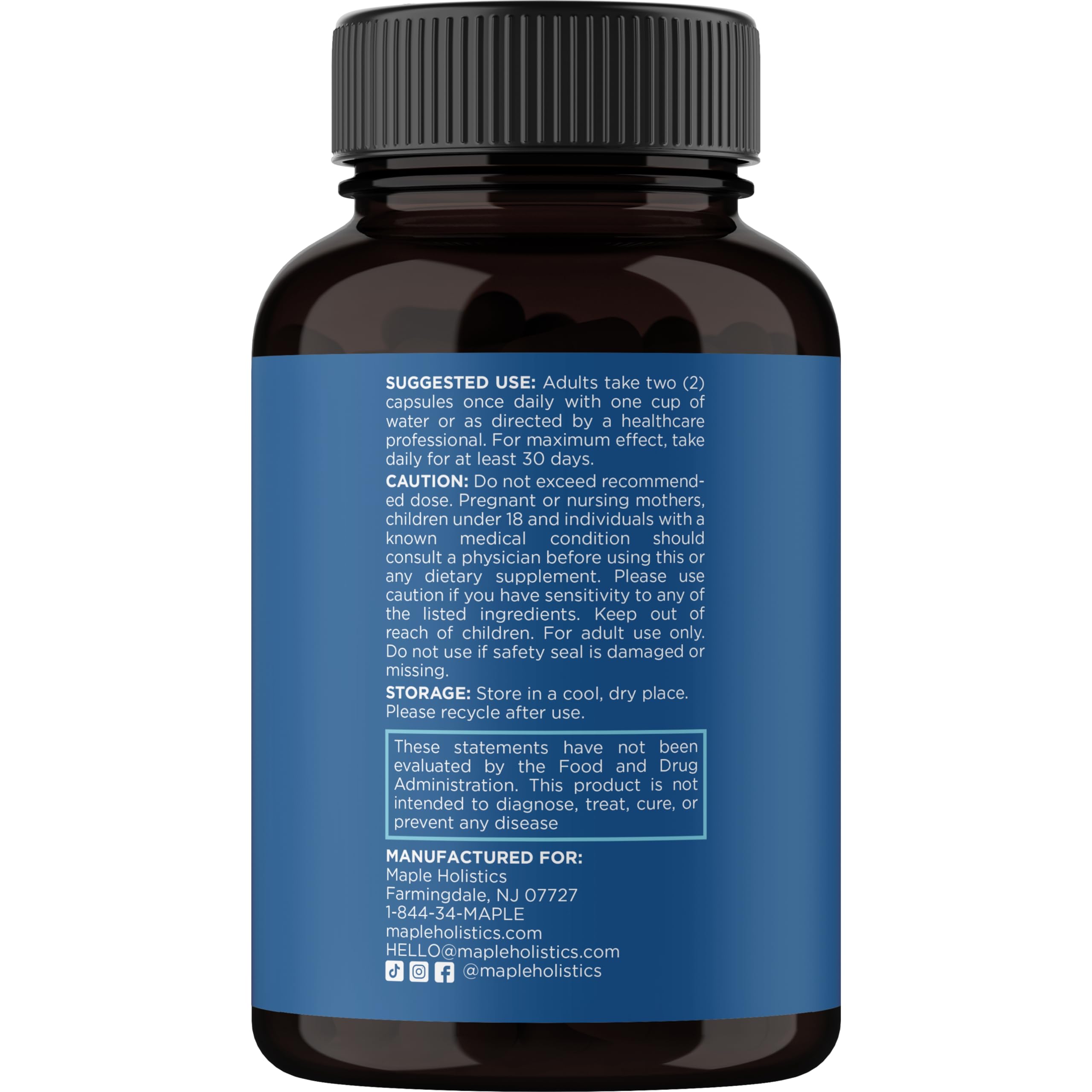 Maple Holistics horsetail extract emphasizes silica for hair and nails.