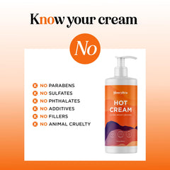 Maple Holistics Hot Cream Sweat Enhancer shea butter image highlights deep hydration.