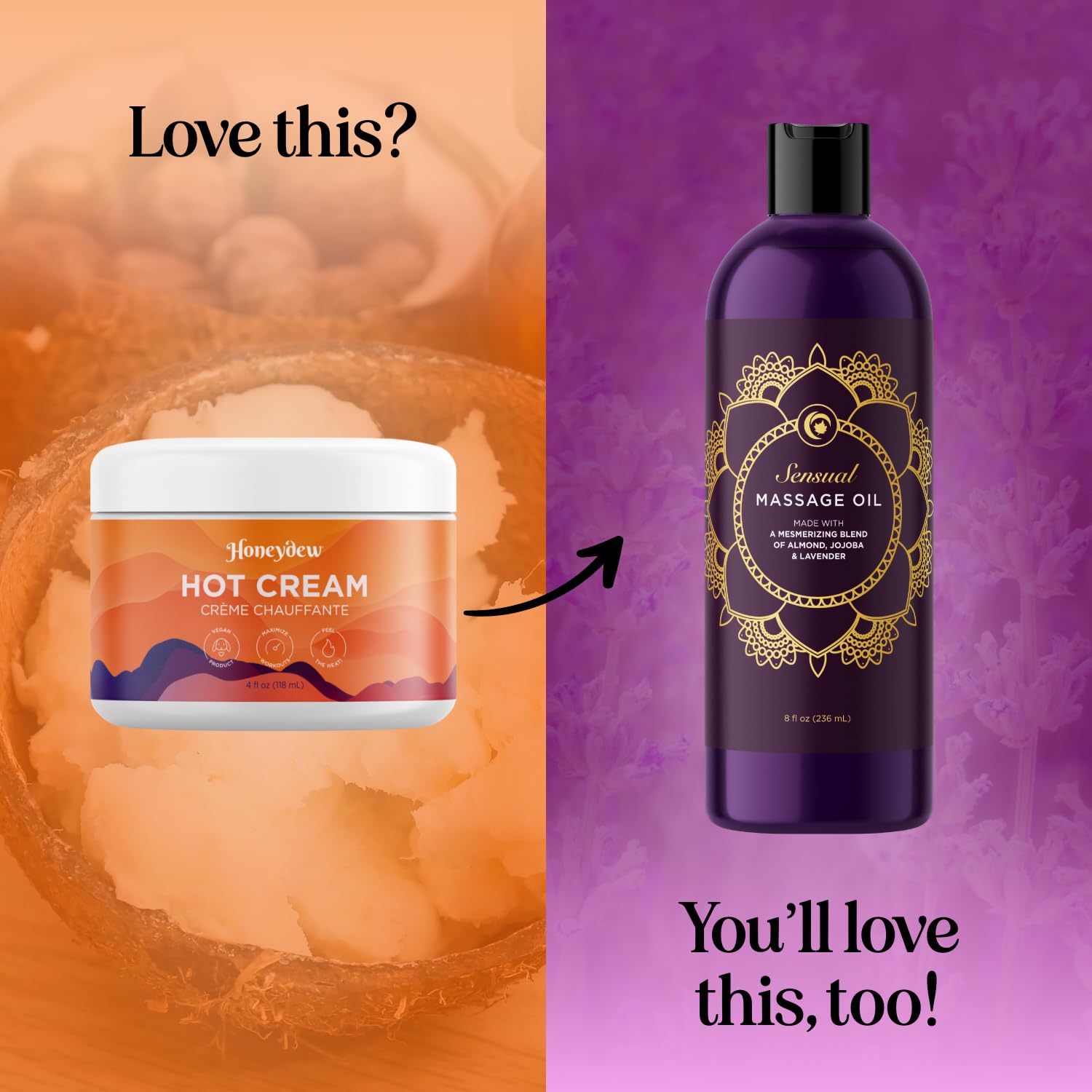 Maple Holistics Hot Firming Lotion applied on legs for smoother-looking skin.