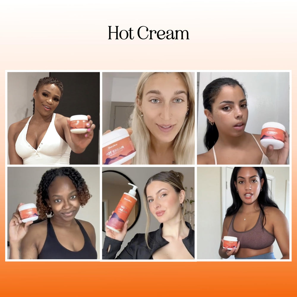 Maple Holistics Hot Firming Lotion creamy texture close-up for moisturized skin.