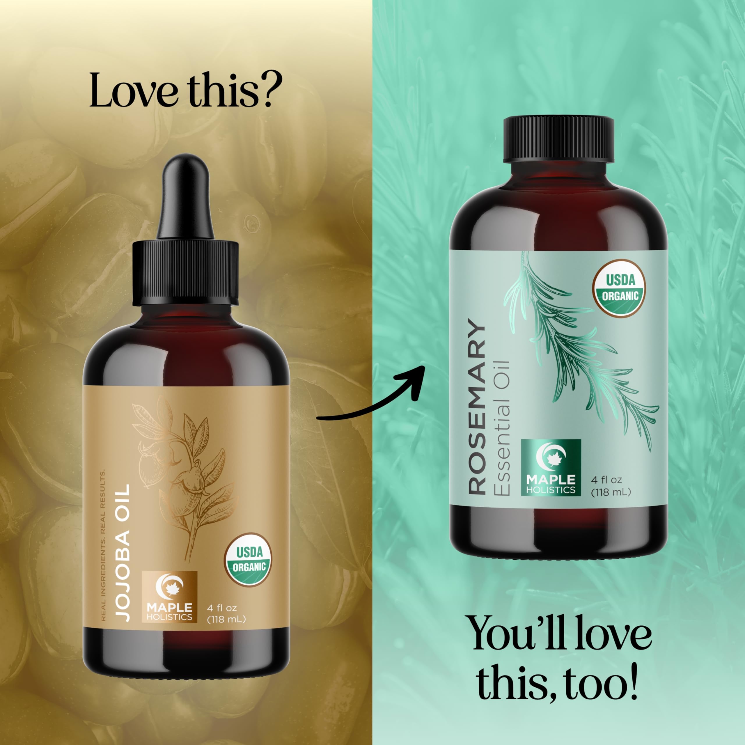 Maple Holistics jojoba oil on nails shows smoothing finish and cuticle care
