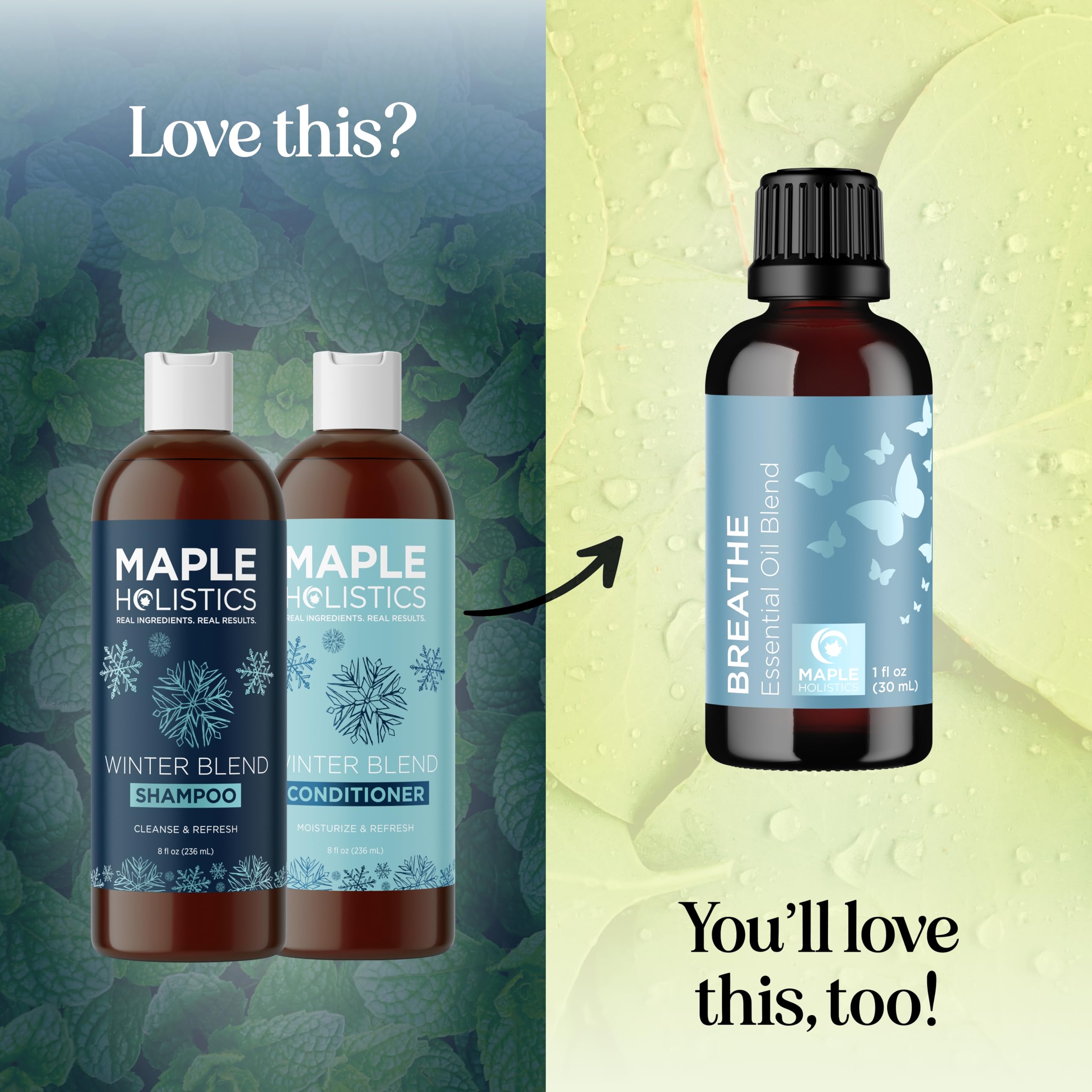 Maple Holistics mineral-hydration swatch illustrates hard water treatment benefits.