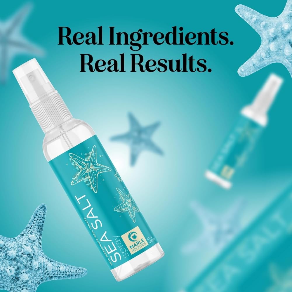 Maple Holistics nourishing hair mist adds shine and softness without stiffness.