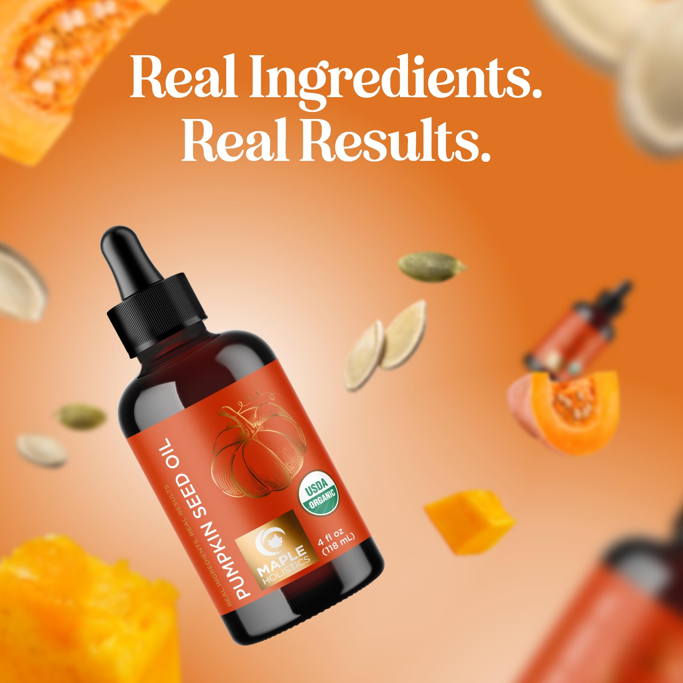 Maple Holistics pumpkin seed oil bath body oil use promotes soothing DIY blends
