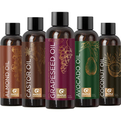 Maple Holistics almond oil bottle pour for skin and hair nourishment