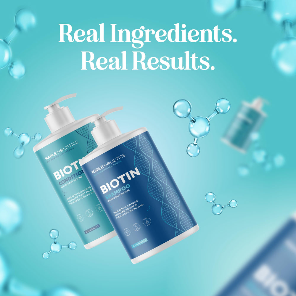 Maple Holistics Rosemary Biotin in-use scalp massage, nourishing care