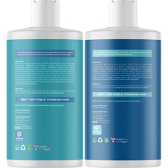 Maple Holistics Rosemary Biotin Shampoo label close-up with color-safe promise