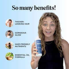 Maple Holistics shampoo foaming lather demonstrates gentle cleansing for fine hair