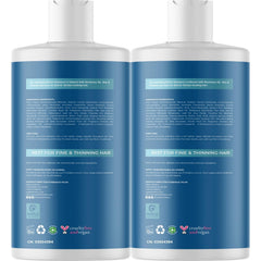 Maple Holistics Rosemary Biotin Shampoo label highlights natural ingredients and clean beauty