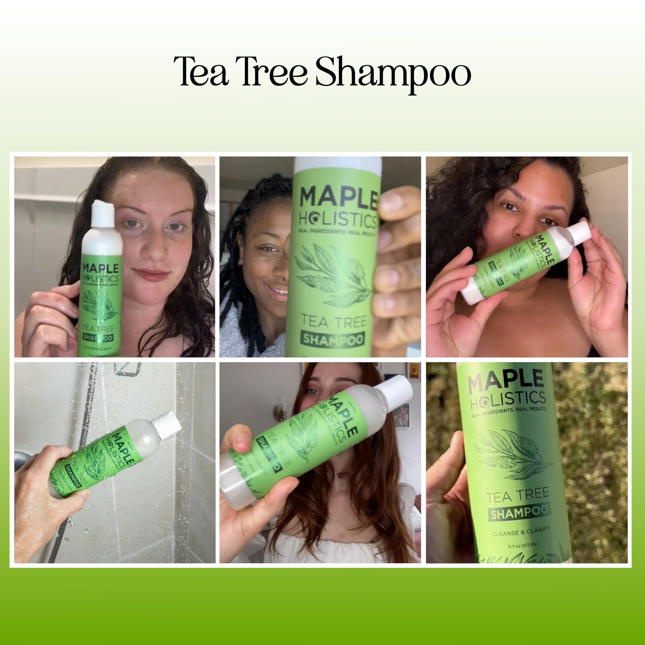 Maple Holistics rosemary ingredient panel highlighting natural oils for scalp nourishment