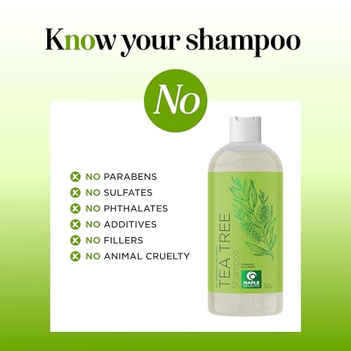 Maple Holistics rosemary oil ingredient bottle highlights natural extracts for scalp care