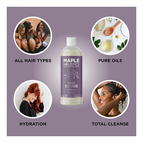 Maple Holistics Sage and Rosemary Shampoo lather shows rich foam for a refreshing cleanse.