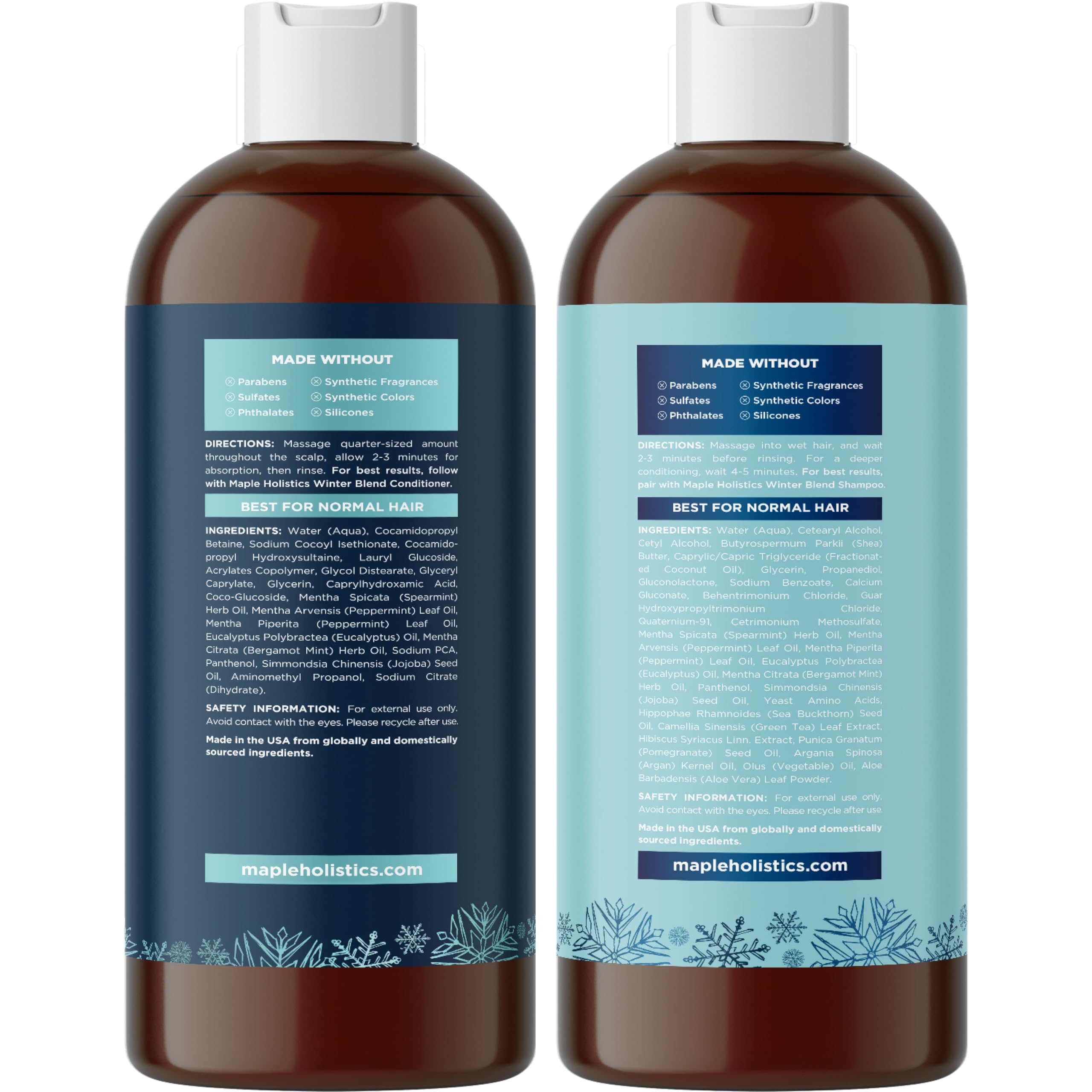 Maple Holistics shampoo foam lather captures mineral buildup removal action.