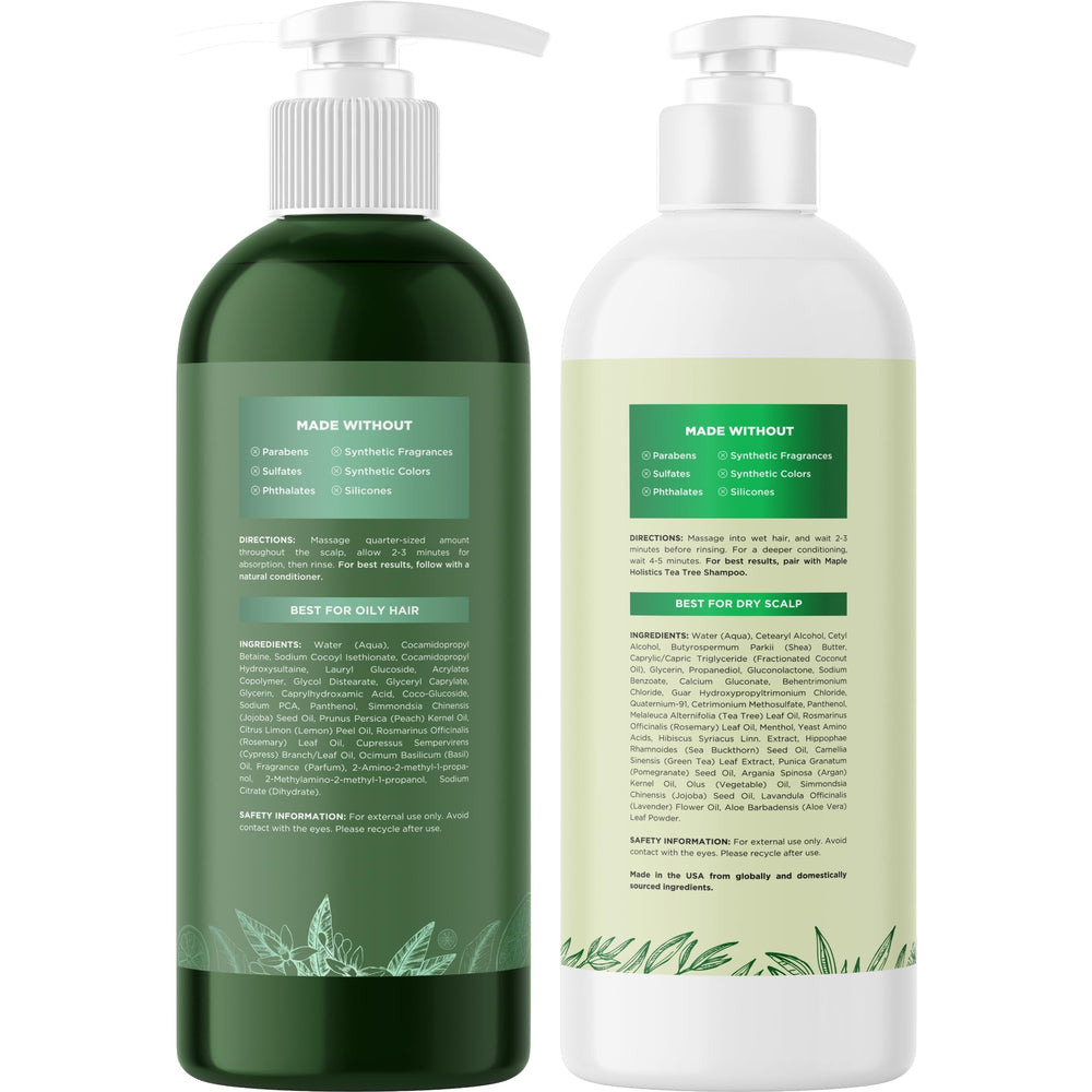 Maple Holistics sulfate-free badge indicating gentle cleansing