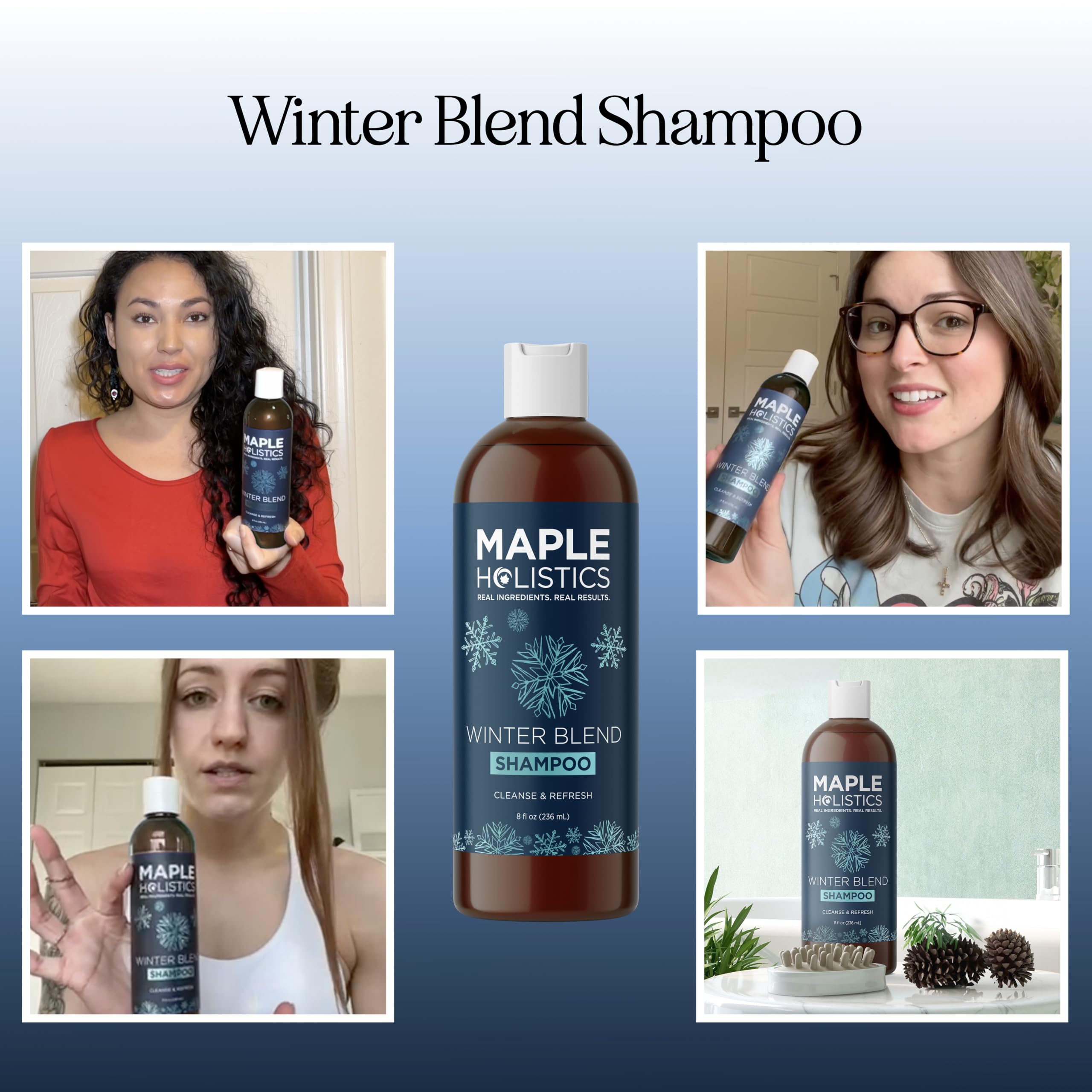Maple Holistics shampoo lather demonstrates rich foam for thorough scalp cleansing.
