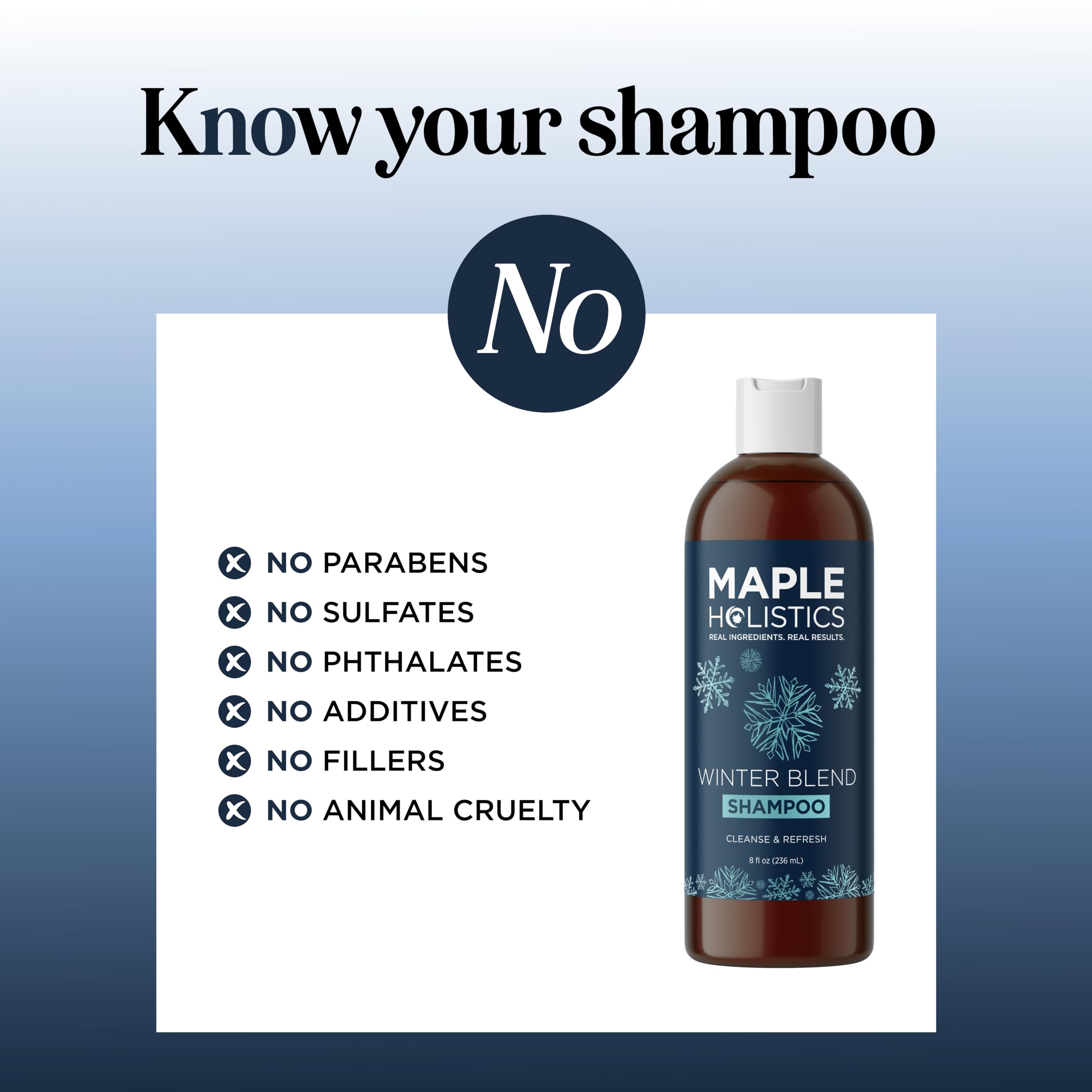 Maple Holistics chelating action graphic emphasizes mineral buildup removal.