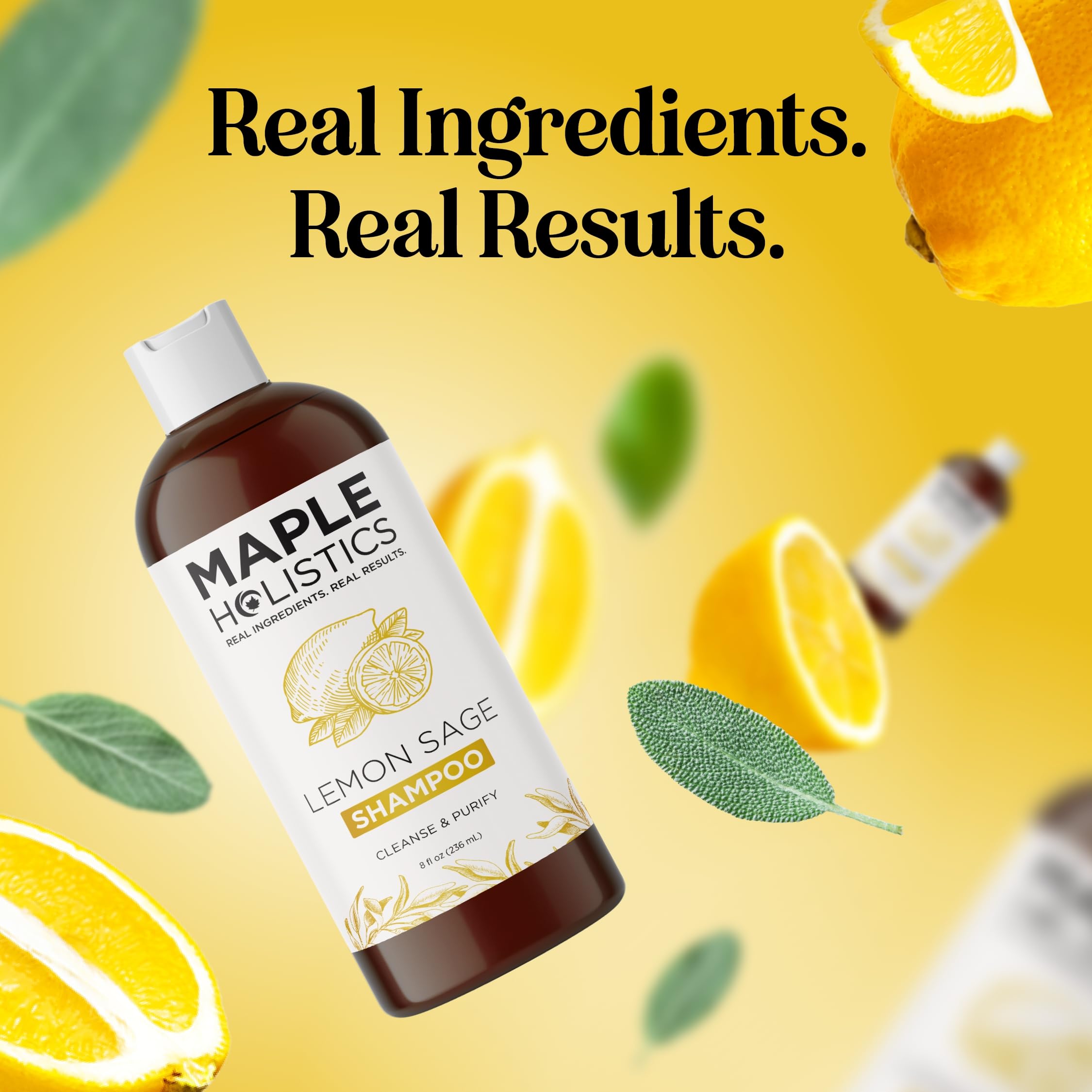 Maple Holistics product-build-up-cleanse image suggests residue removal without harsh sulfates