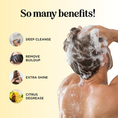 Maple Holistics tea-tree oil closeup highlights refreshing scalp cleanse and oil balance