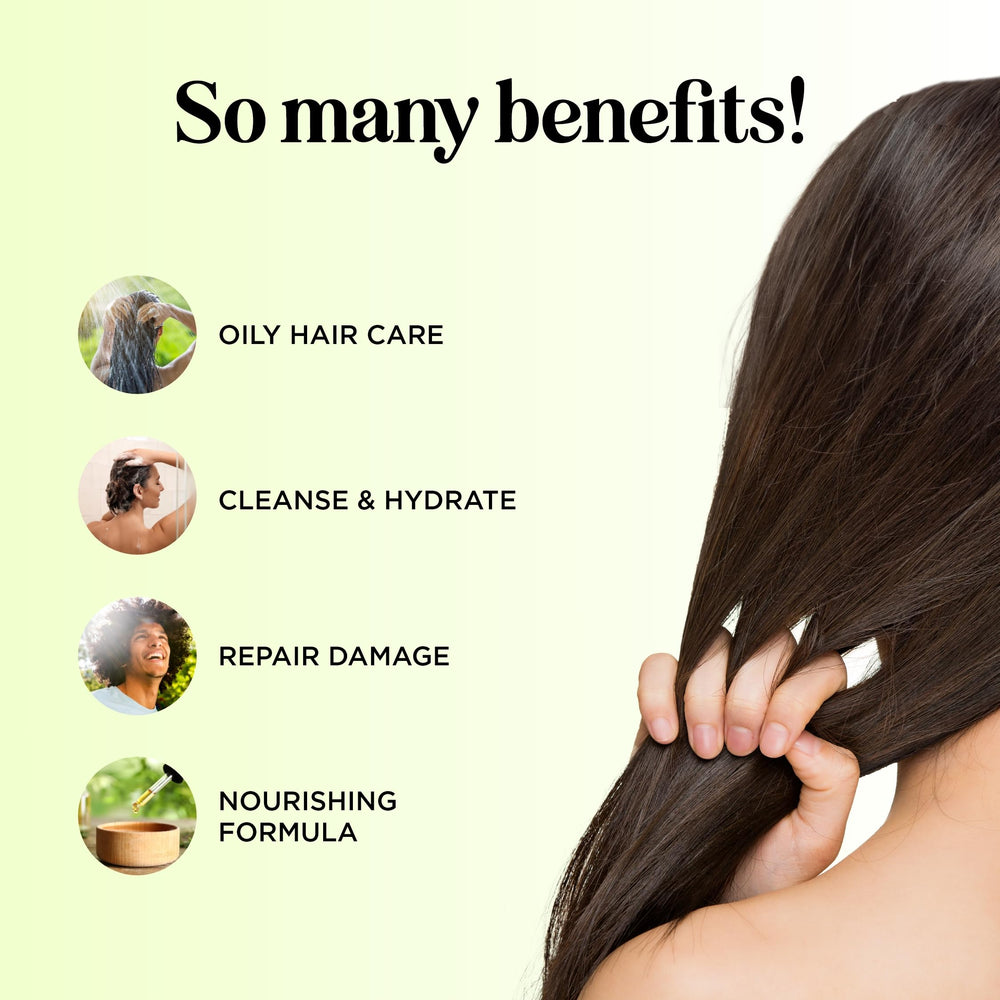 Maple Holistics Tea Tree Conditioner ingredients oil closeup shows natural botanical blend