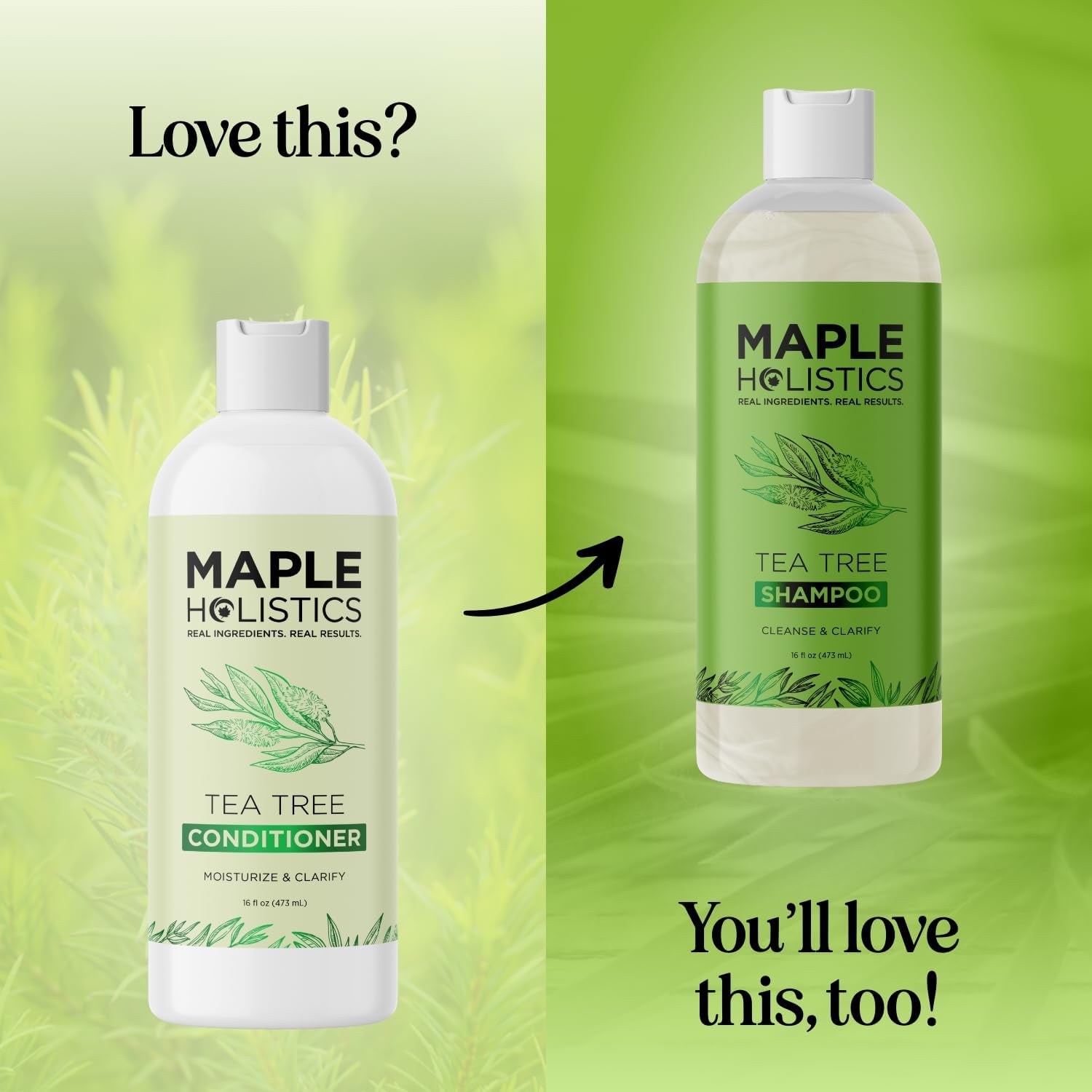 Maple Holistics Tea Tree Conditioner results with silky hair after use
