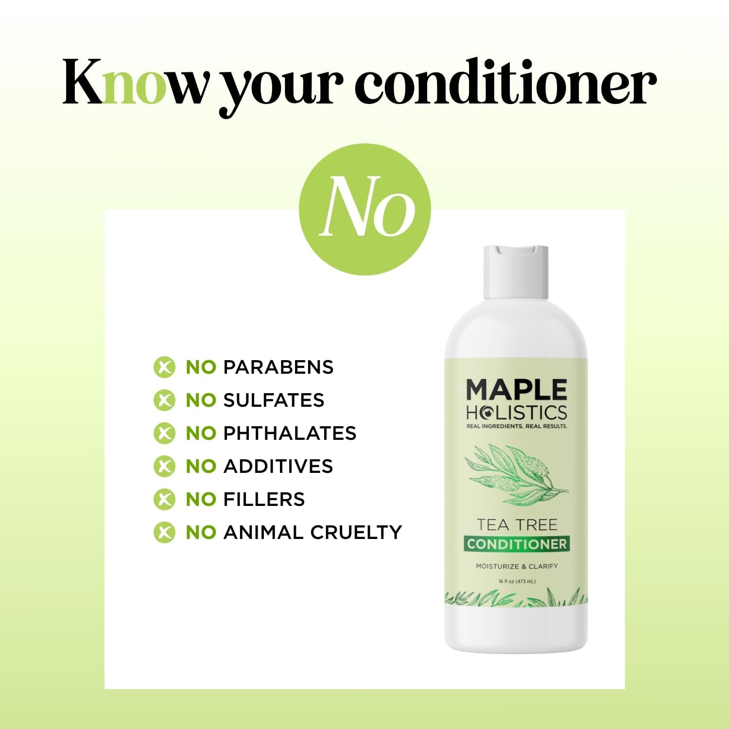 Maple Holistics Tea Tree Conditioner soothing scalp during application