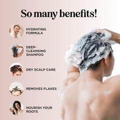 Maple Holistics tea tree oil shampoo close-up highlighting purifying cleanse for oily scalp.