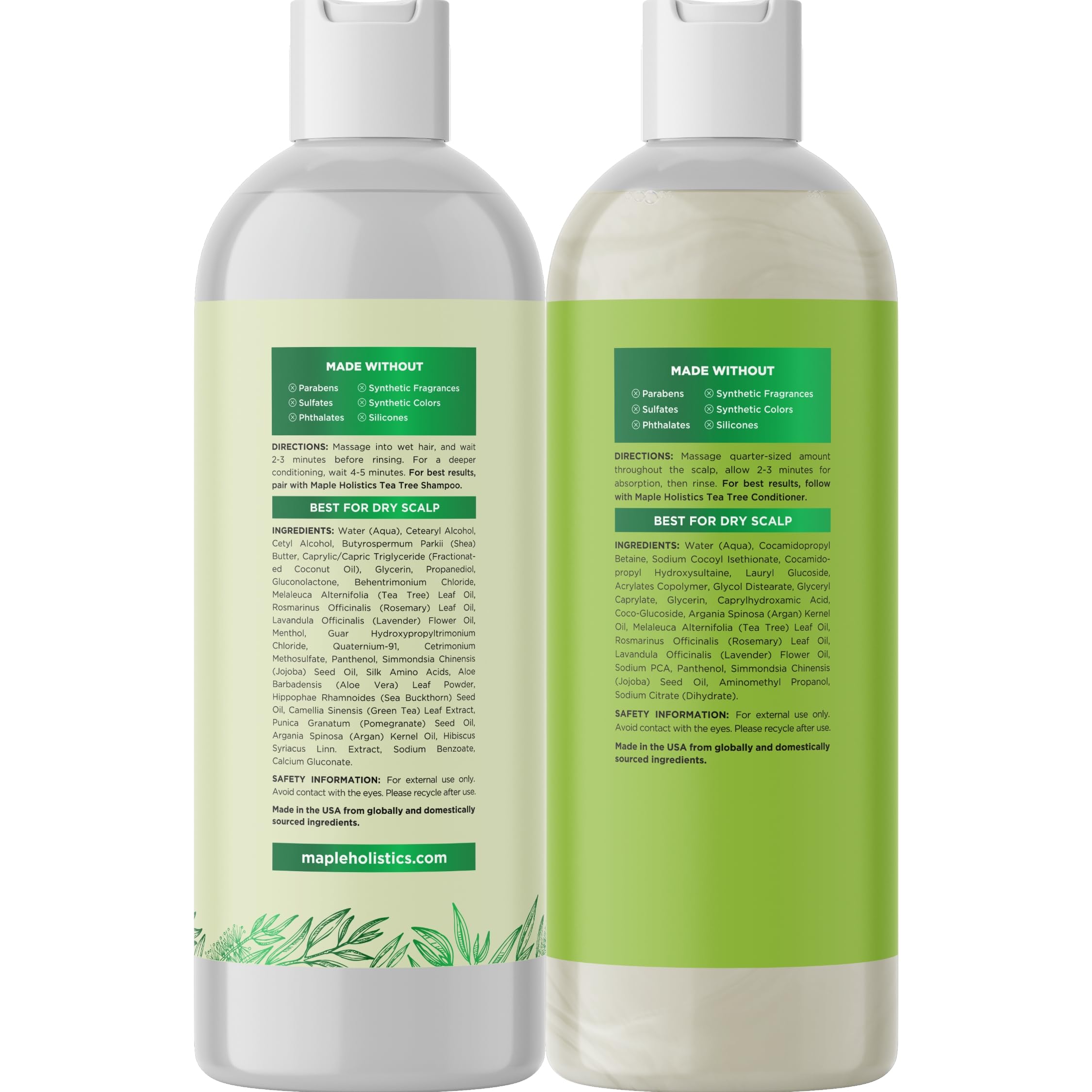 Maple Holistics tea tree set box highlights vegan, natural hair care possibilities