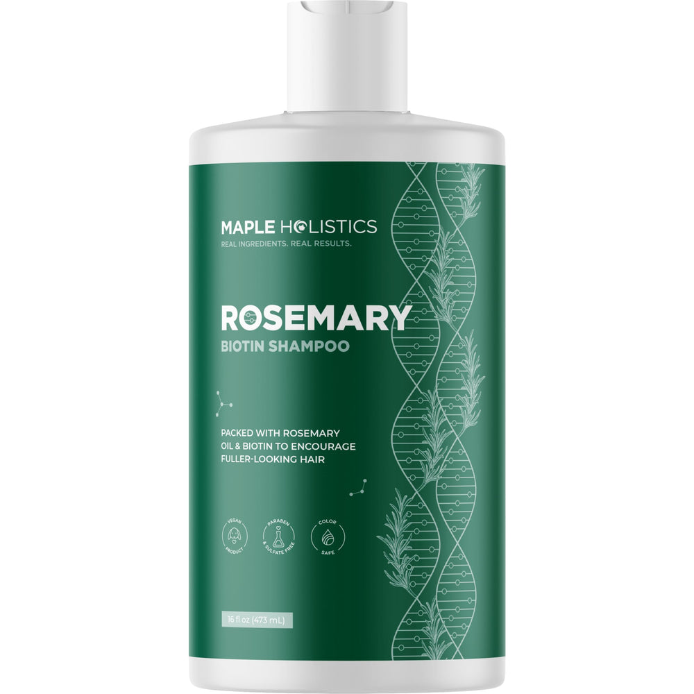 Maple Holistics thinning hair care scene highlighting scalp care routine