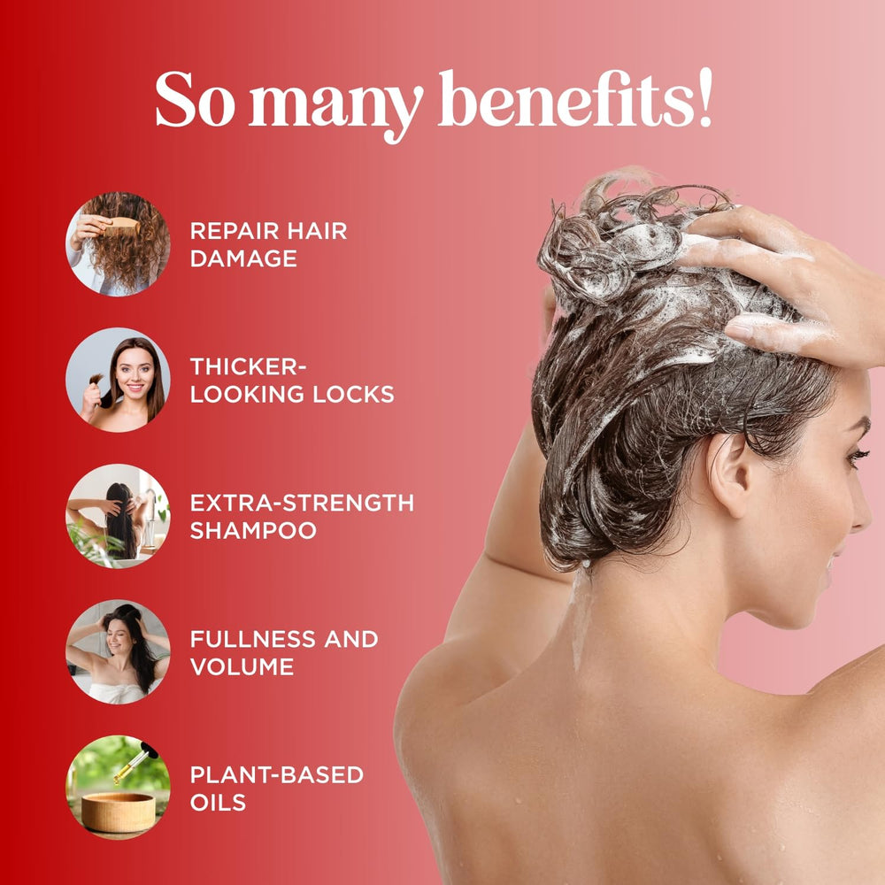 Maple Holistics Ultra Biotin Shampoo rosemary oil close-up suggests refreshing scalp care