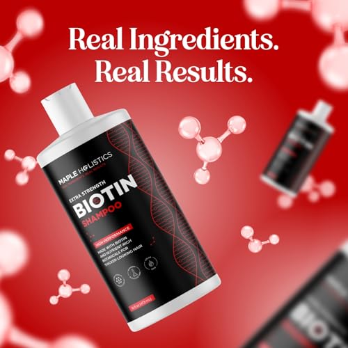 Maple Holistics Ultra Biotin Shampoo sulfate-free packaging highlight