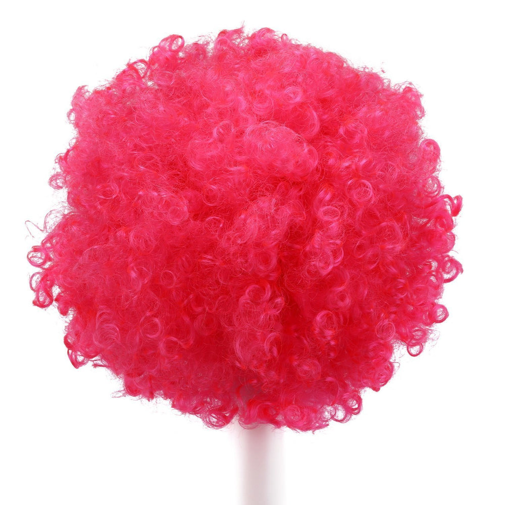 MapofBeauty pink clown wig 35cm adds whimsical holiday flair.