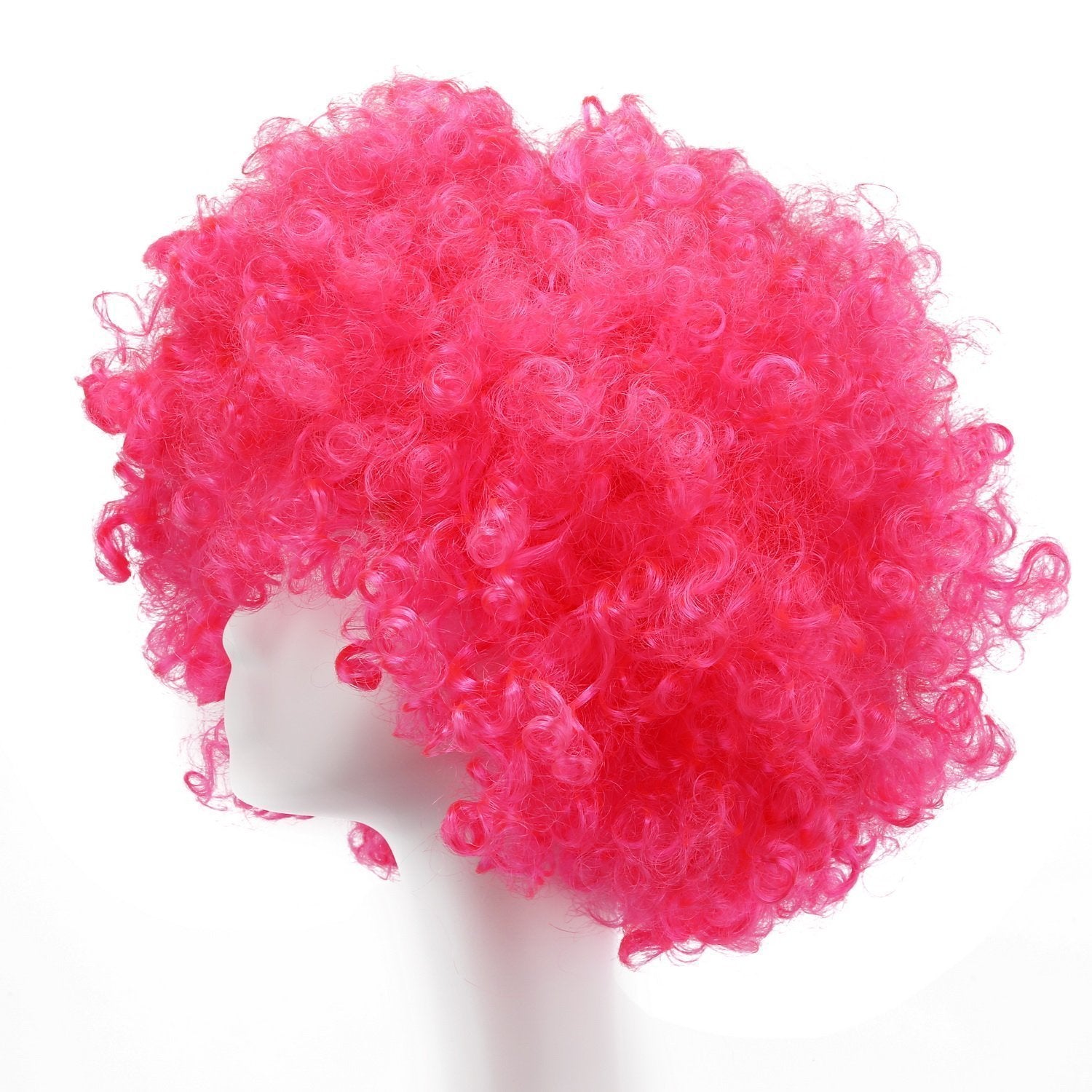 MapofBeauty 35cm clown wig pink offers quick costume transformation.