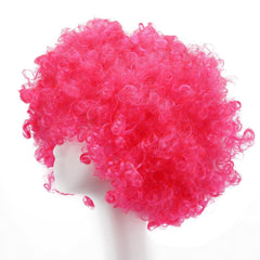 MapofBeauty 35cm clown wig pink offers quick costume transformation.