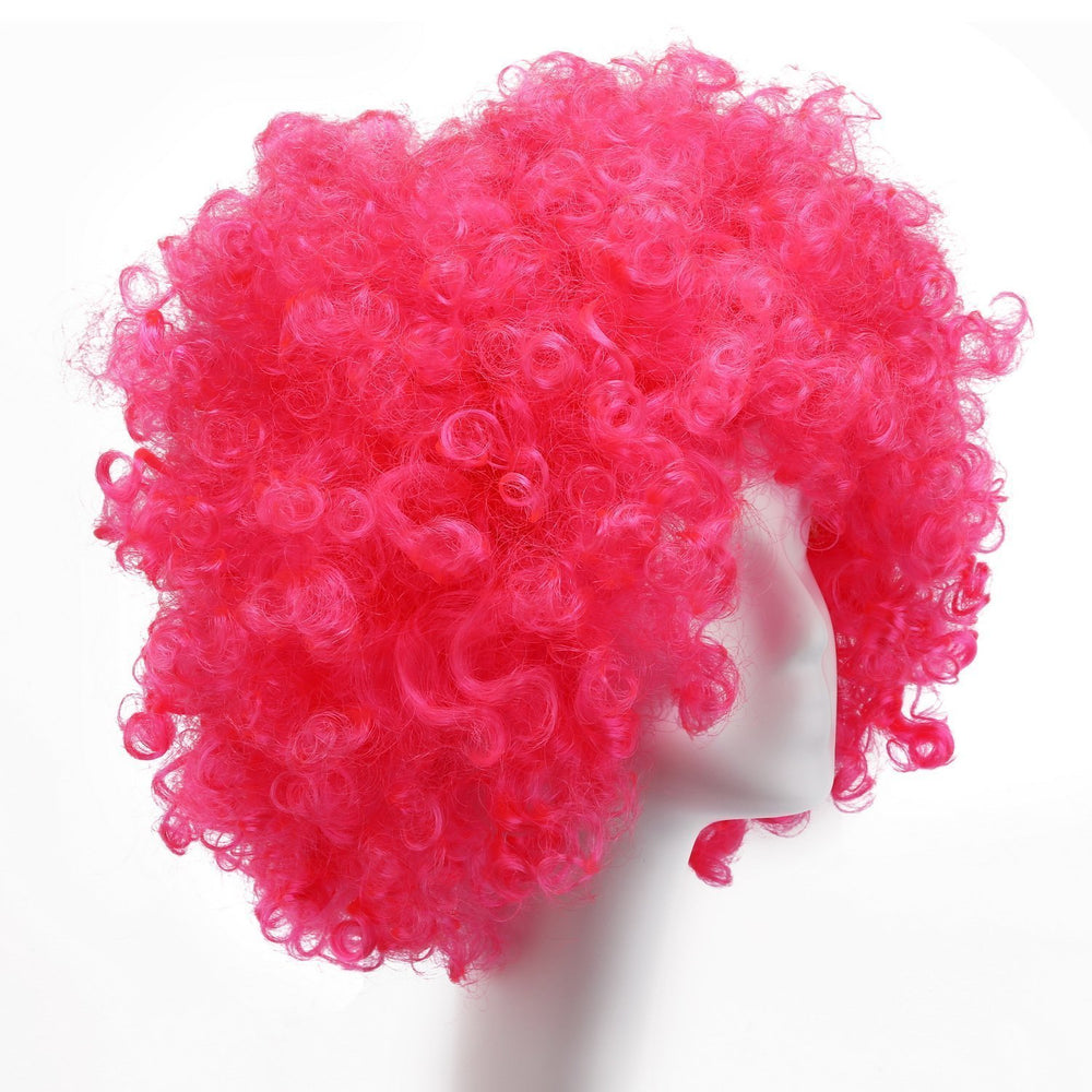 MapofBeauty 35cm fluffy wig pink for parties and cosplay.
