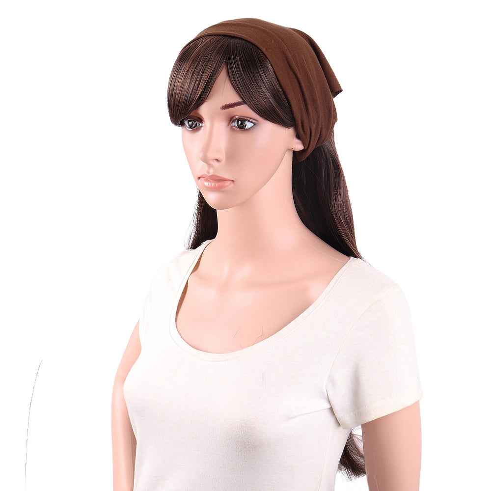 MapofBeauty bandana brown demonstrates casual style with non-slip grip.