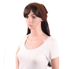 MapofBeauty bandana brown demonstrates casual style with non-slip grip.
